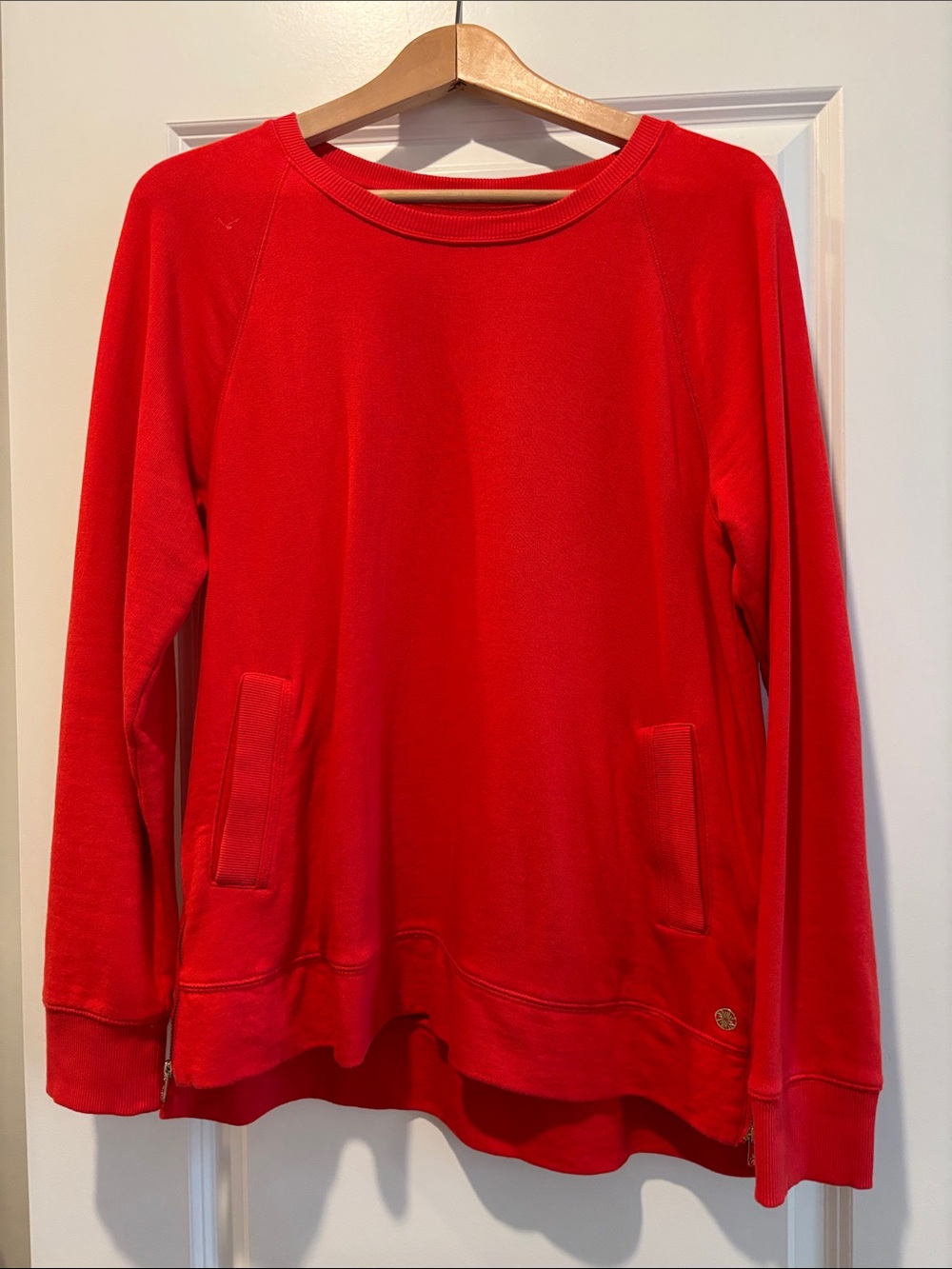 Lilly Pulitzer Red Beachcomber Pullover Sweatshirt